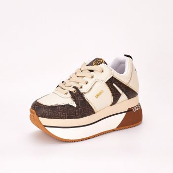 Pantofi Sport Dama LIU JO Supermaxi 06 - Sneaker Calf Bej de firma originali