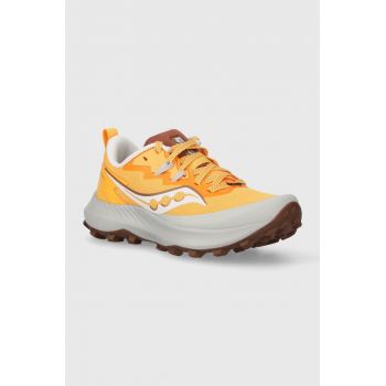 Saucony sneakers pentru alergat Peregrine 14 culoarea portocaliu S10916.121 de firma originali