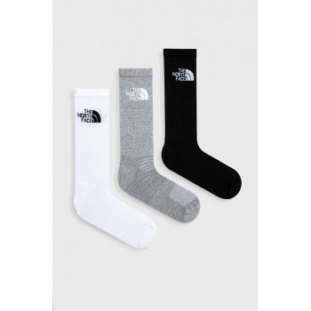 The North Face sosete 3-pack barbati, culoarea negru