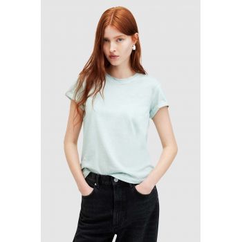 AllSaints tricou din bumbac ANNA femei, culoarea turcoaz