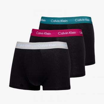 Calvin Klein Cotton Stretch Classic Fit Low Rise Trunk 3-Pack Black la reducere