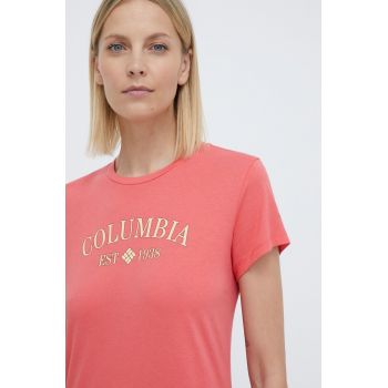 Columbia tricou Trek femei, culoarea roșu 1992134 de firma original