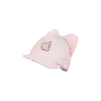 Jamiks șapcă din bumbac pentru copii ANTOINETTE culoarea roz, cu imprimeu de firma originala