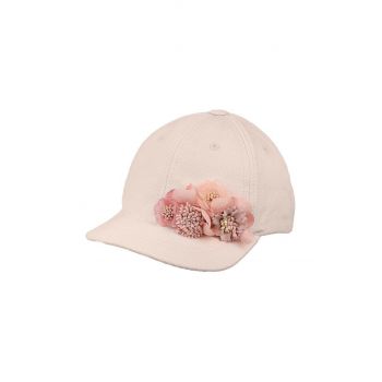 Jamiks șapcă din bumbac pentru copii ODETTE culoarea roz, cu imprimeu