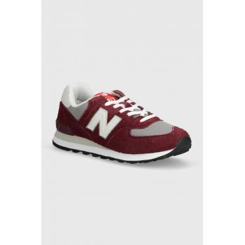 New Balance sneakers 574 culoarea bordo, U574BGH