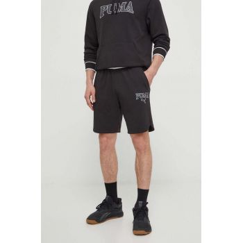 Puma pantaloni scurți SQUAD bărbați, culoarea negru 586824