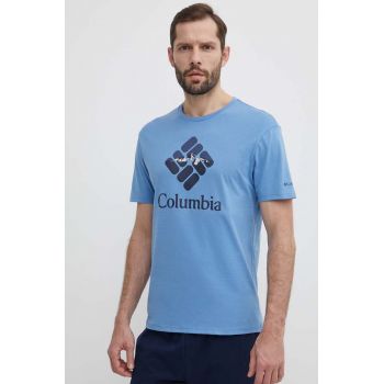 Columbia tricou din bumbac Rapid Ridge cu imprimeu 1888813
