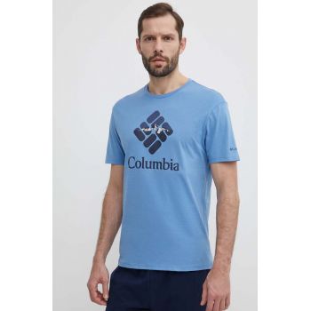 Columbia tricou din bumbac Rapid Ridge cu imprimeu 1888813