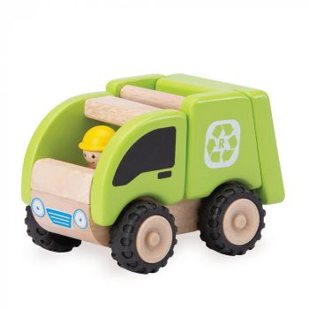 Jucarie Educativa Camion de gunoi din lemn