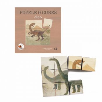 Puzzle cuburi dinozauri pentru copii,3-6 ani