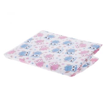 Salteluta impermeabila pentru schimbat scutece Akuku 55x70 cm Grey-Pink Owls de firma originala