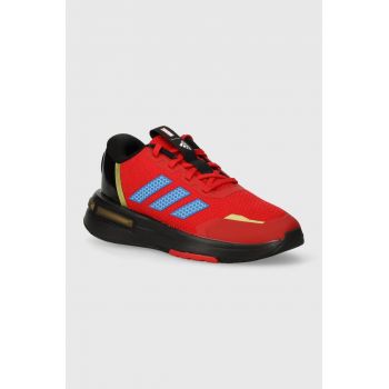 adidas sneakers pentru copii MARVEL IRN Racer K culoarea rosu de firma originali