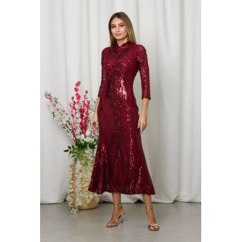 Rochie Nobile Bordo ieftina