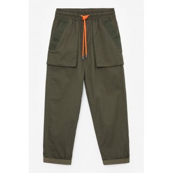 Pantaloni de bumbac cu talie ajustabila