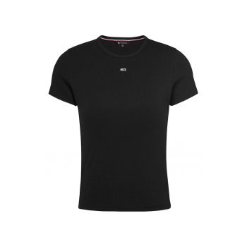 Tricou slim fit striat