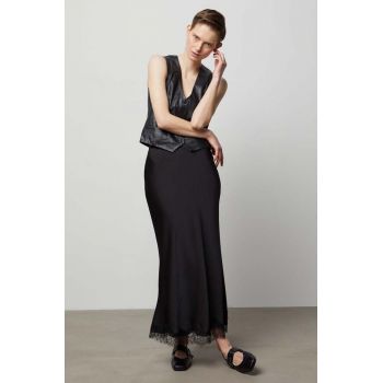 Answear Lab fusta culoarea negru, maxi, evazati