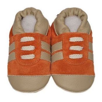 Botosei Orange Sports din piele, shooshoos, M / 17-18 la reducere