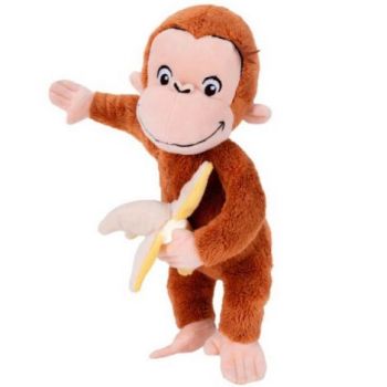 Jucarie din plus Curious George cu banana, 26 cm