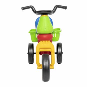 Tricicleta copii fara pedale Dohany Trappola 6 Motor Multicolor cosulet Portocaliu de la 3 ani pana la 30 kg, Inaltime pana la sezut 29 cm, cosulet pentru depozitarea accesoriilor