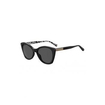 Ochelari de soare cat-eye cu detalii florale la reducere