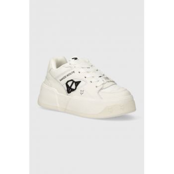 Naked Wolfe sneakers Crash White culoarea alb