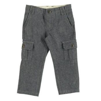 Pantaloni gri cu buzunare laterale (4543), 12 luni, 80 cm la reducere