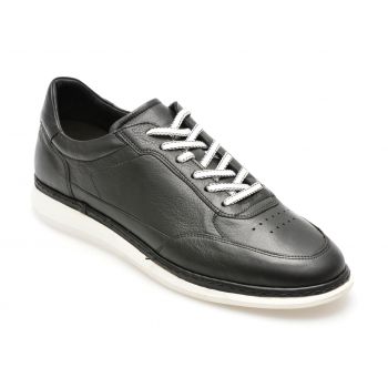 Pantofi casual GRYXX negri, KL2410, din piele naturala de firma originali