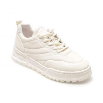 Pantofi sport GRYXX albi, 370911, din piele naturala la reducere