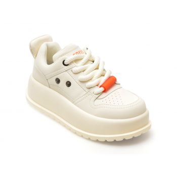 Pantofi sport GRYXX albi, 3A71171, din piele naturala de firma originali