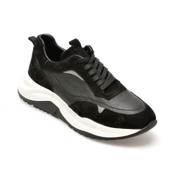Pantofi sport GRYXX negri, M6290R1, din piele naturala ieftini