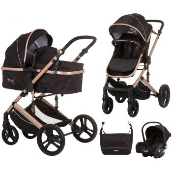 Carucior Chipolino Amore 3 in 1 obsidian gold ieftin