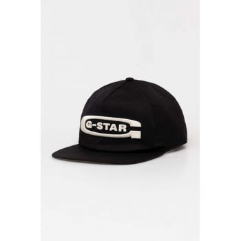 G-Star Raw sapca culoarea negru, cu imprimeu