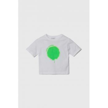 Marc Jacobs tricou de bumbac pentru copii culoarea alb, cu imprimeu ieftin