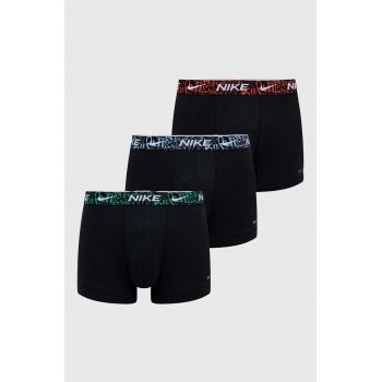 Nike boxeri 3-pack barbati, culoarea negru