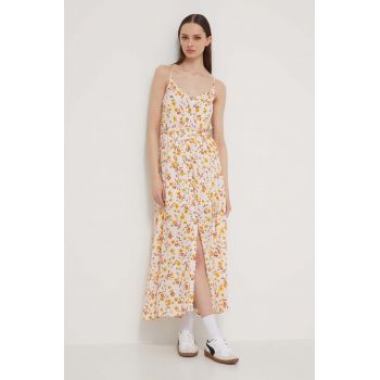 Billabong rochie culoarea alb, maxi, drept