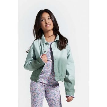 Coccodrillo geacă din denim pentru copii culoarea violet