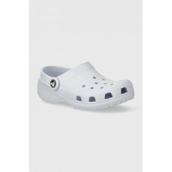 Crocs slapi copii Classic Kids Clog culoarea gri ieftini