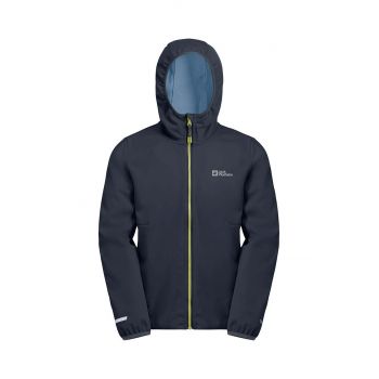 Jack Wolfskin geaca de ploaie copii FELDBERG culoarea albastru marin