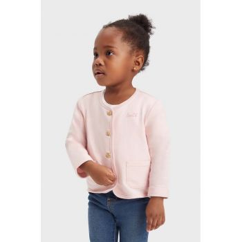 Levi's cardigan bebe culoarea roz, light