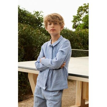 Liewood camasa de bumbac pentru copii Kory Seersucker Check Shirt