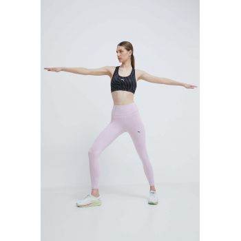 Puma jambiere de yoga STUDIO FOUNDATION culoarea roz, uni, 524847