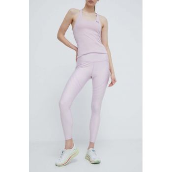 Puma leggins de alergare Ultraform culoarea roz, cu imprimeu, 524970 la reducere