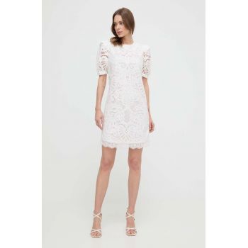 Silvian Heach rochie culoarea alb, mini, mulata