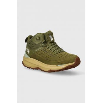 The North Face pantofi Vectiv Exploris 2 Mid Futurelight femei, culoarea verde la reducere