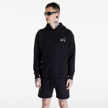 Tommy Jeans Relaxed Signature Hoodie Black la reducere
