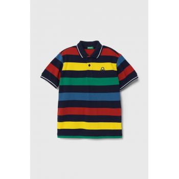 United Colors of Benetton tricouri polo din bumbac pentru copii modelator