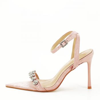Sandale elegante roz somon R-2 131 ieftine