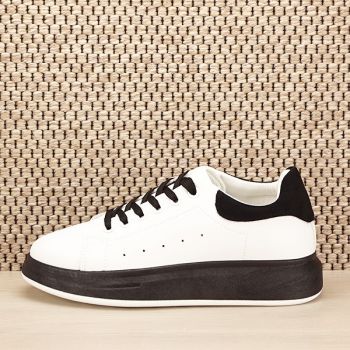 Sneakers alb cu negru Britney M3