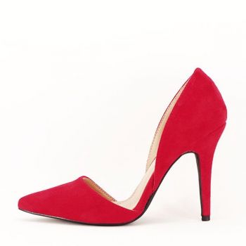 Pantofi rosii decupati Antonia 04