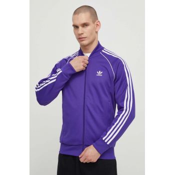 adidas Originals bluză bărbați, culoarea violet, cu imprimeu IR9885 de firma originala